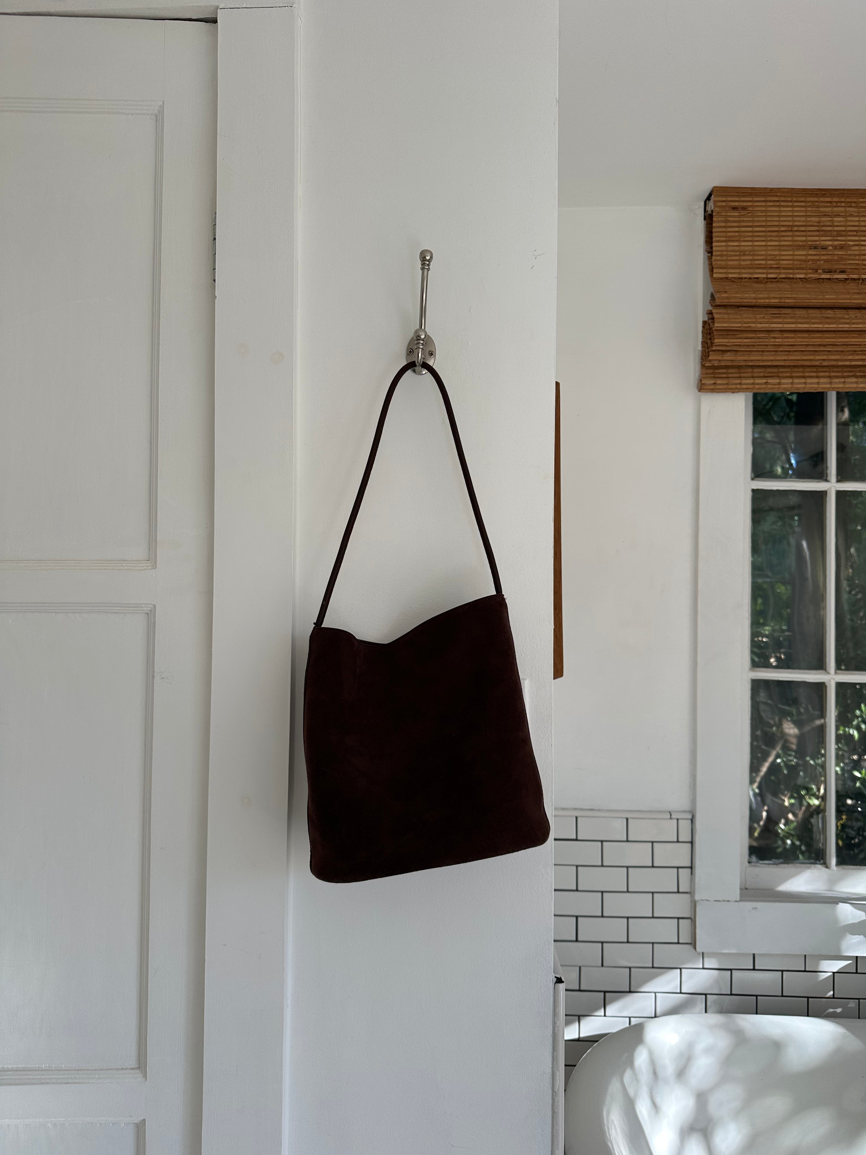 【INCHANT ME】Suede Bucket Cross Bag ME+EM Suede Bucket Bag in Brown | Lyst