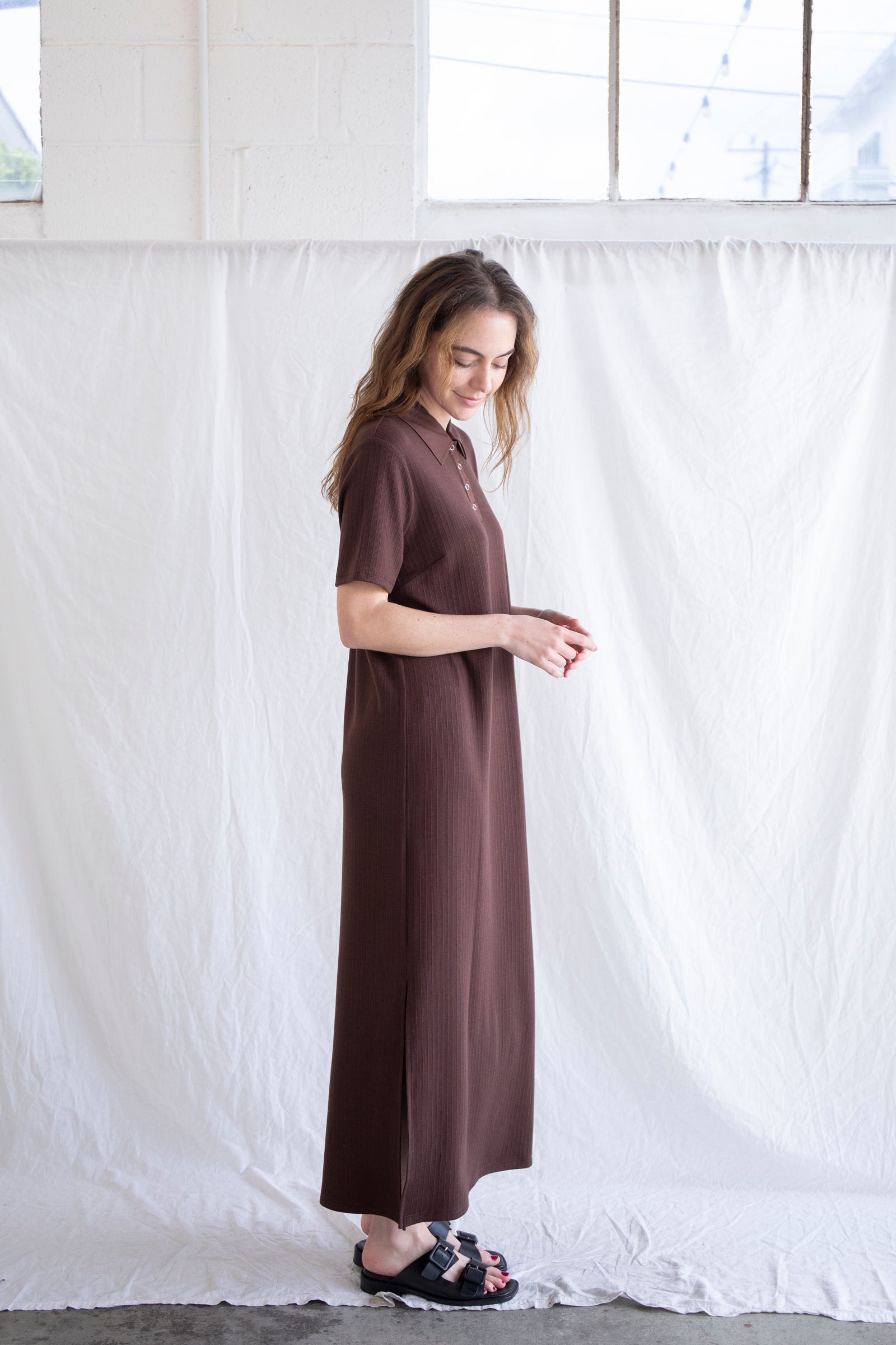 パーティードレス Rory Sleeveless Dress With High-Low Hem Rory Sleeveless, Sleeveless Maxi Shirtdress, Black Denim