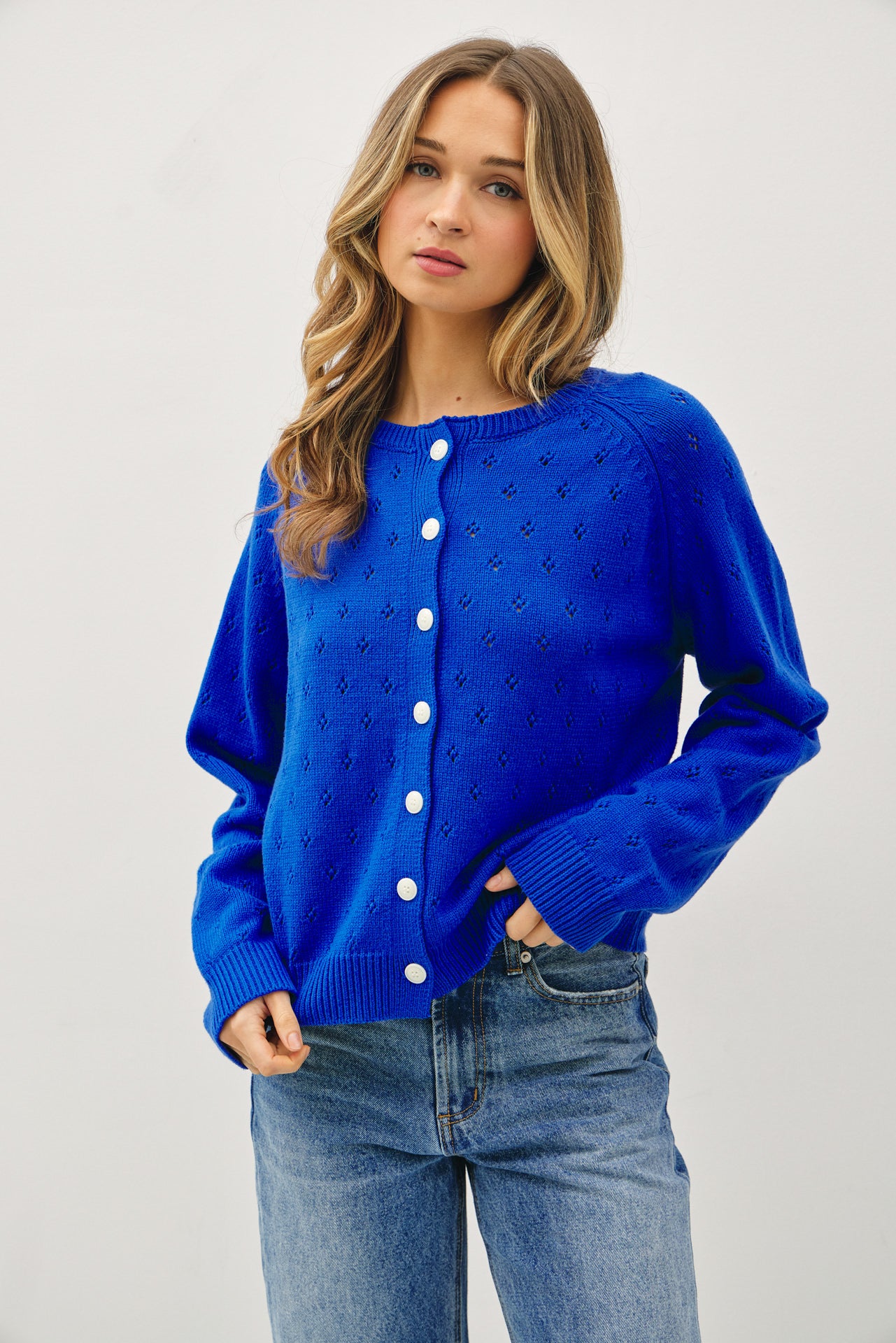 【2025／美品✨】RH Multi Button Crew Cardigan Dara Cardigan – thethingsbetween