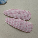 Gingham Solid Clips