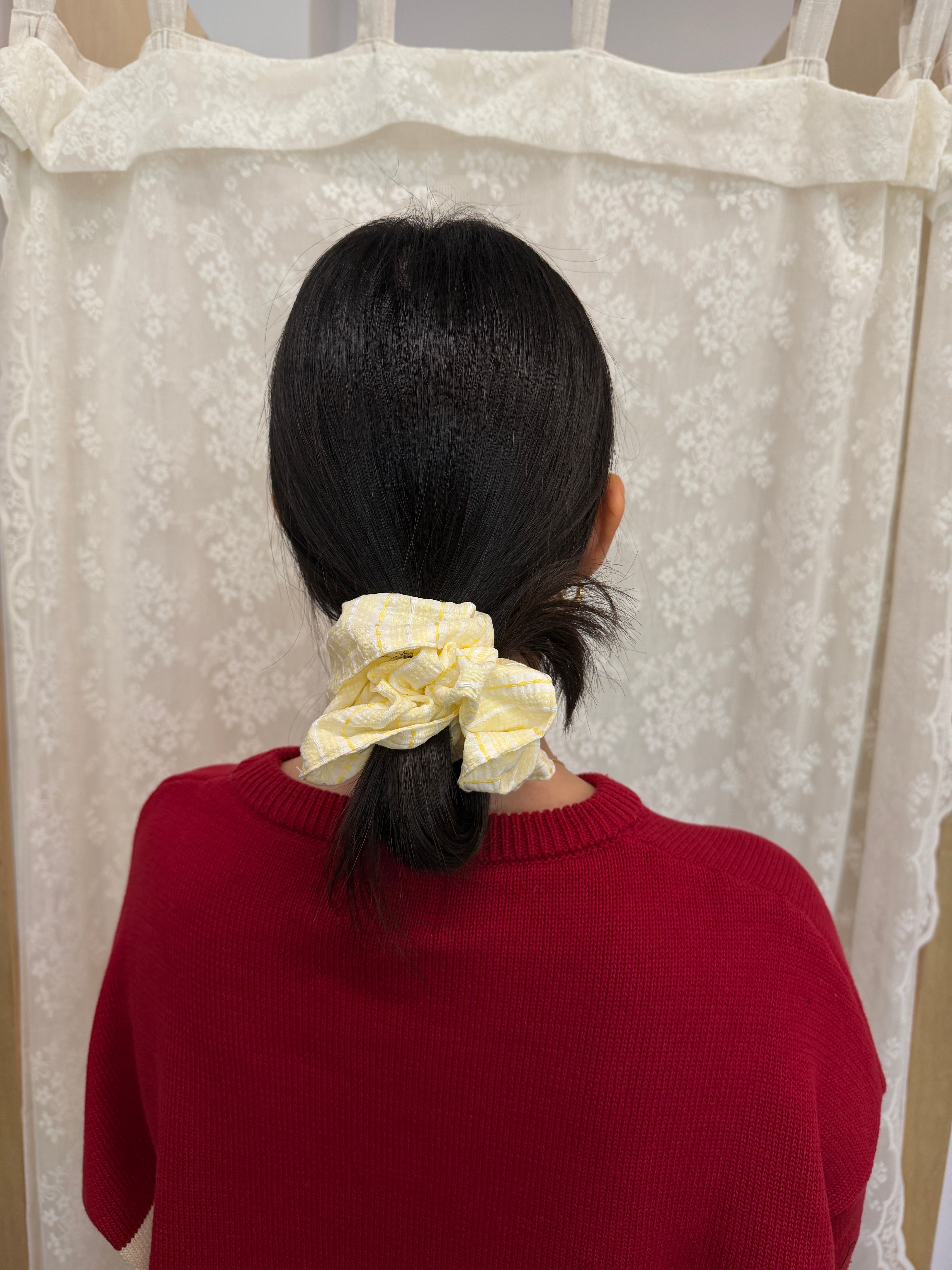 Embroidered Scrunchie