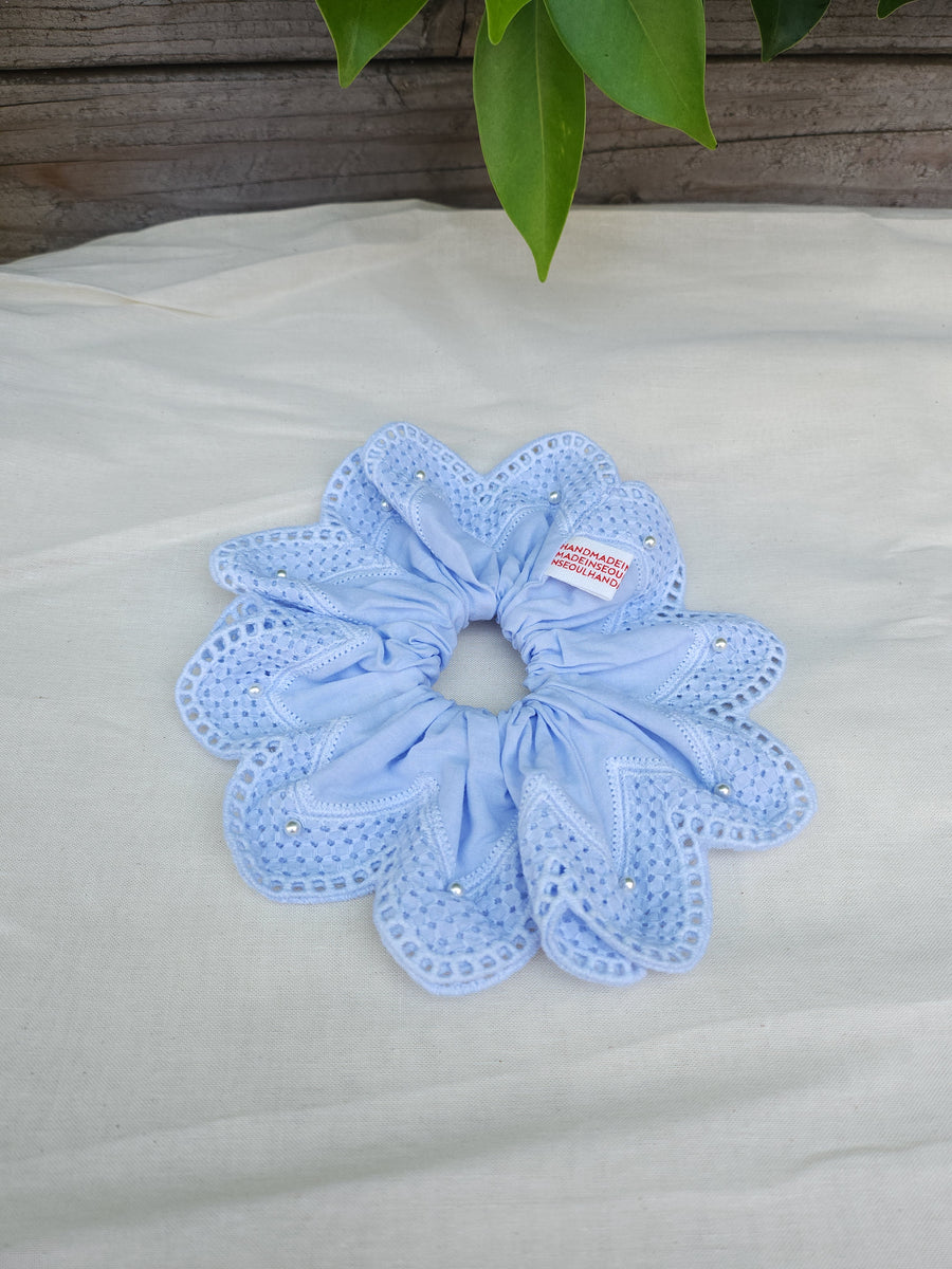 Pearl Lace Scrunchie