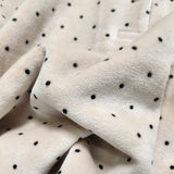 Velvet Polka Dot Polo