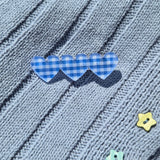 Gingham Heart Hair Clip