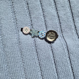 Mismatch Buttons Hair Clip