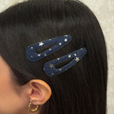 Star Denim Hair Clip