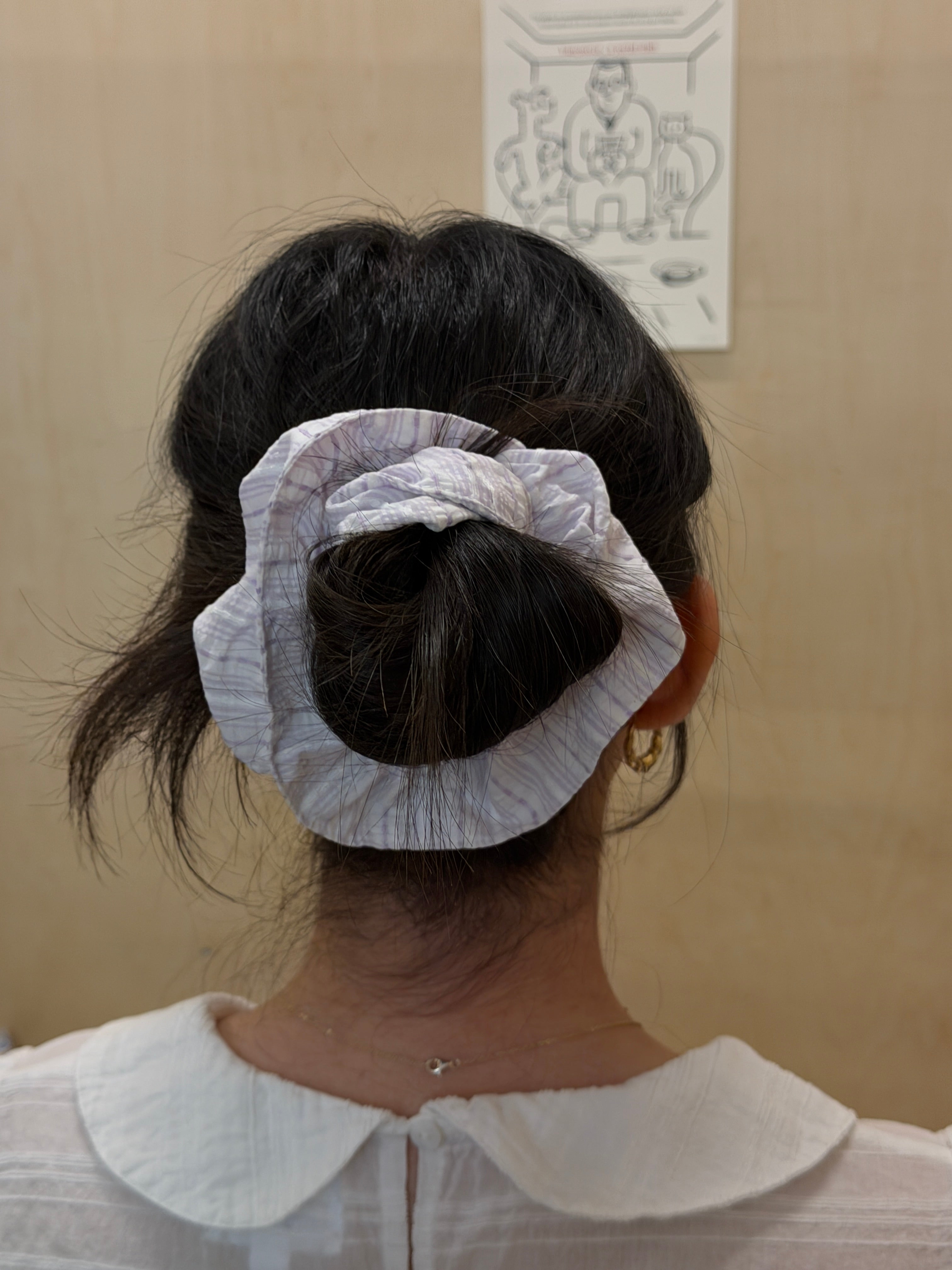 Embroidered Scrunchie