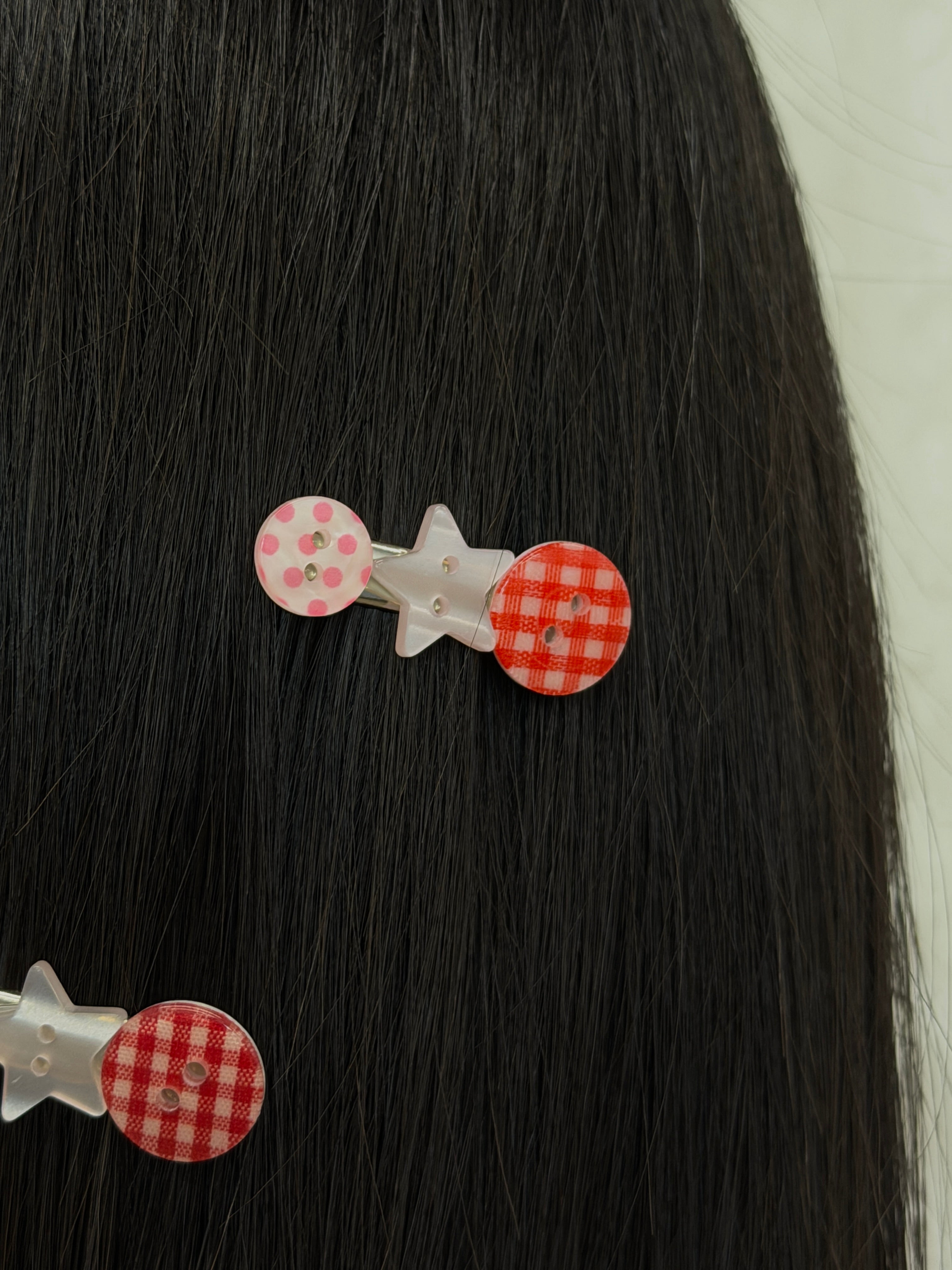 Strawberry Button Clip
