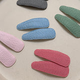 Gingham Solid Clips