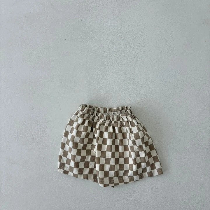 Checkered Pocket Shorts