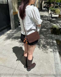 【ffroi】suede box clutch large Suede Mini Clutch Bag – thethingsbetween