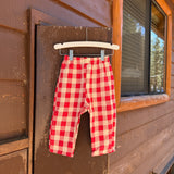 Gingham Gauze Pants