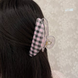 Gingham Claw Clip