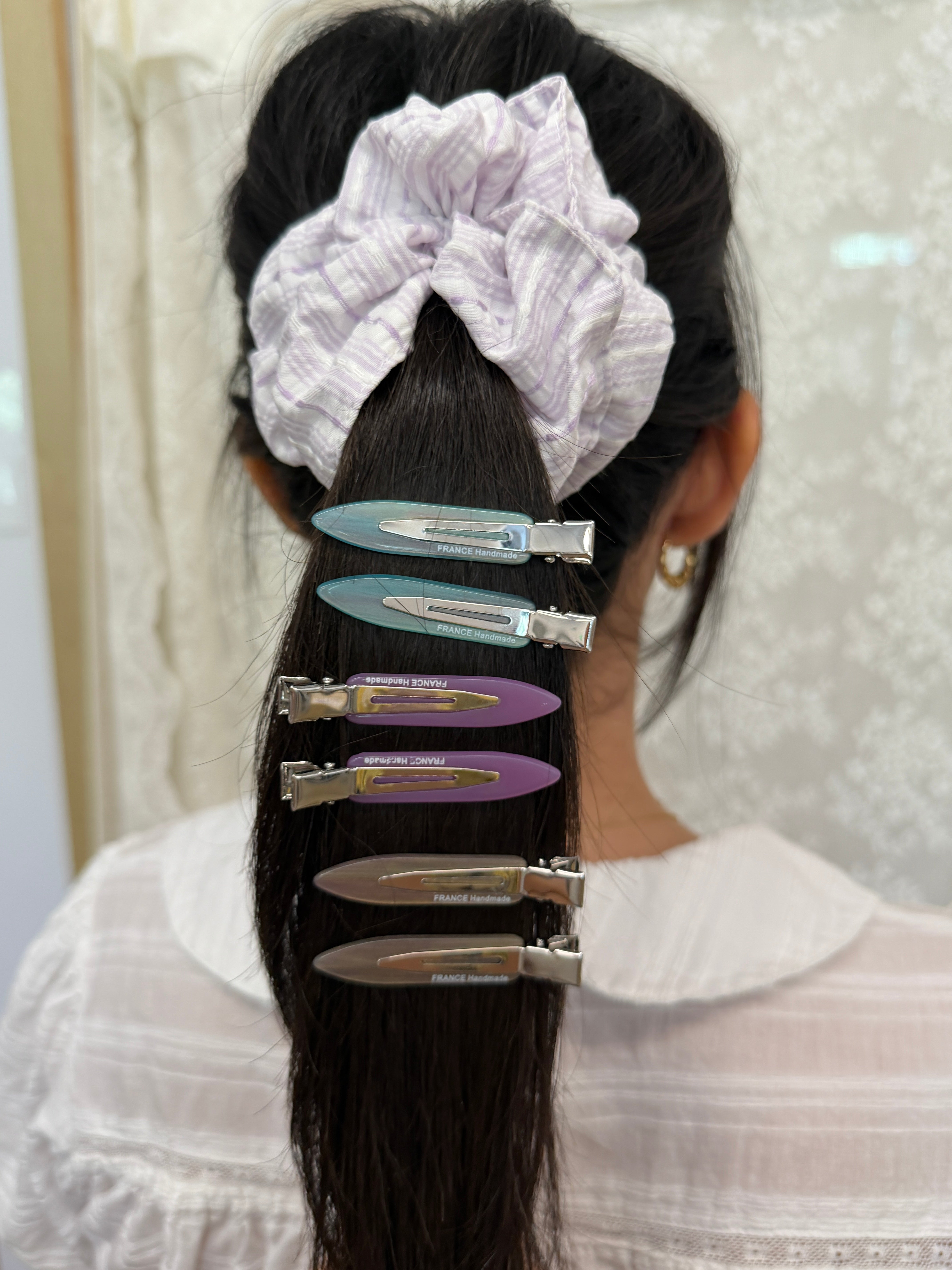 Chrome Hair Clips