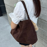 Suede Tote Bag