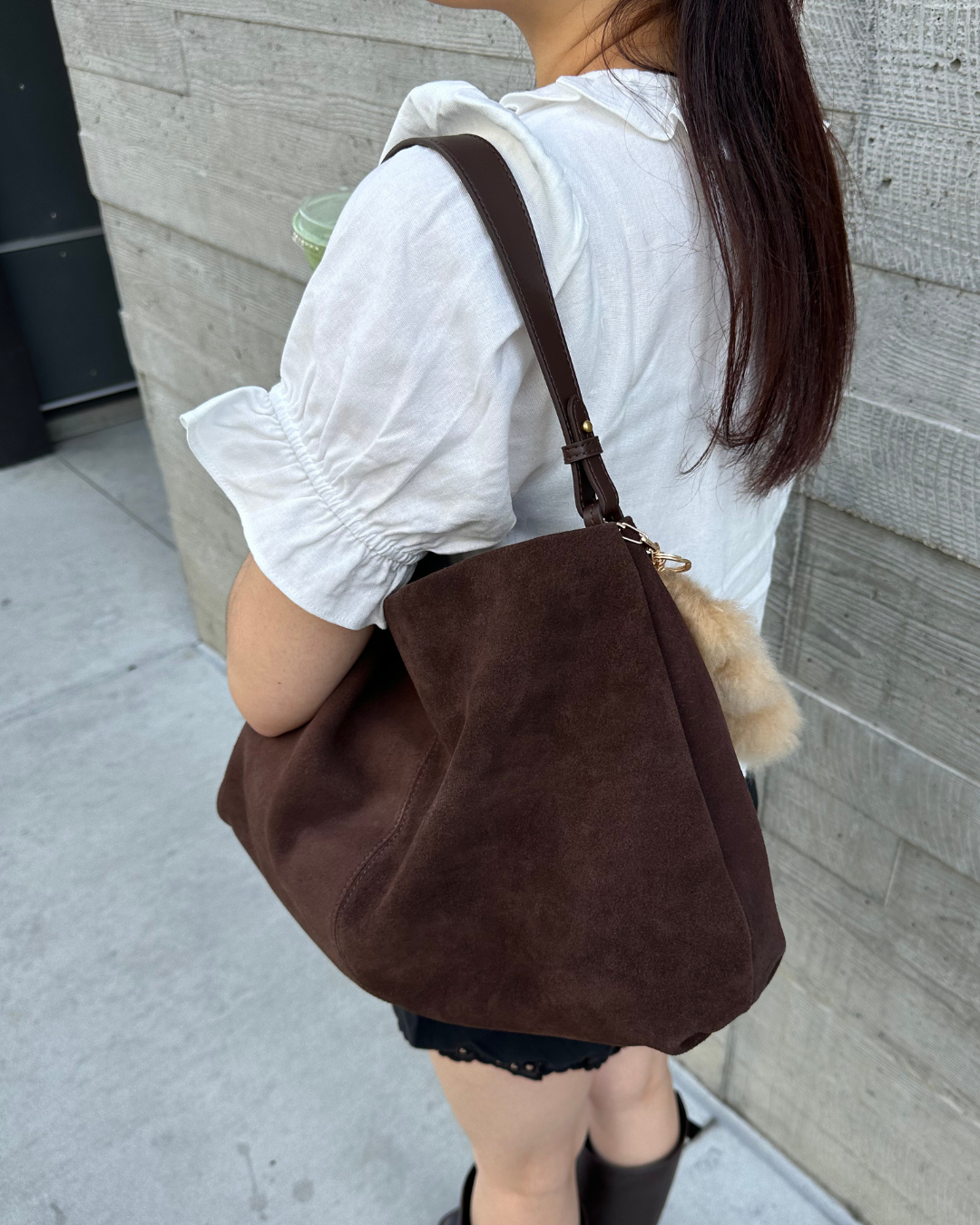 Suede Tote Bag