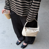 Polka Dot Nylon Shoulder Bag