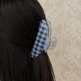 Gingham Claw Clip