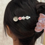 Mismatch Buttons Hair Clip