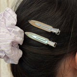 Chrome Hair Clips