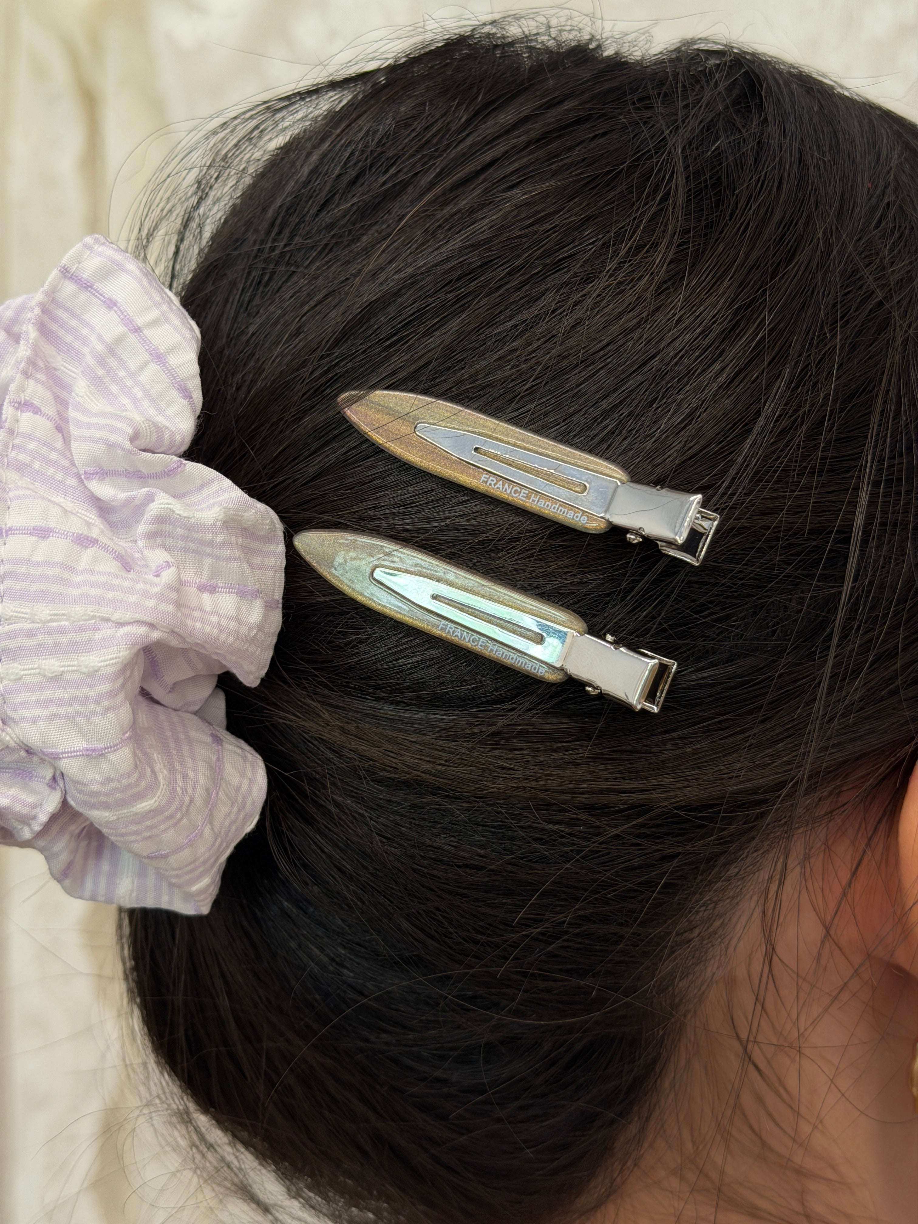 Chrome Hair Clips