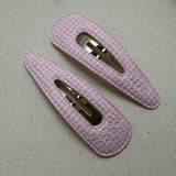 Gingham Snap Clips