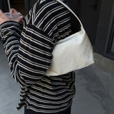 Polka Dot Nylon Shoulder Bag