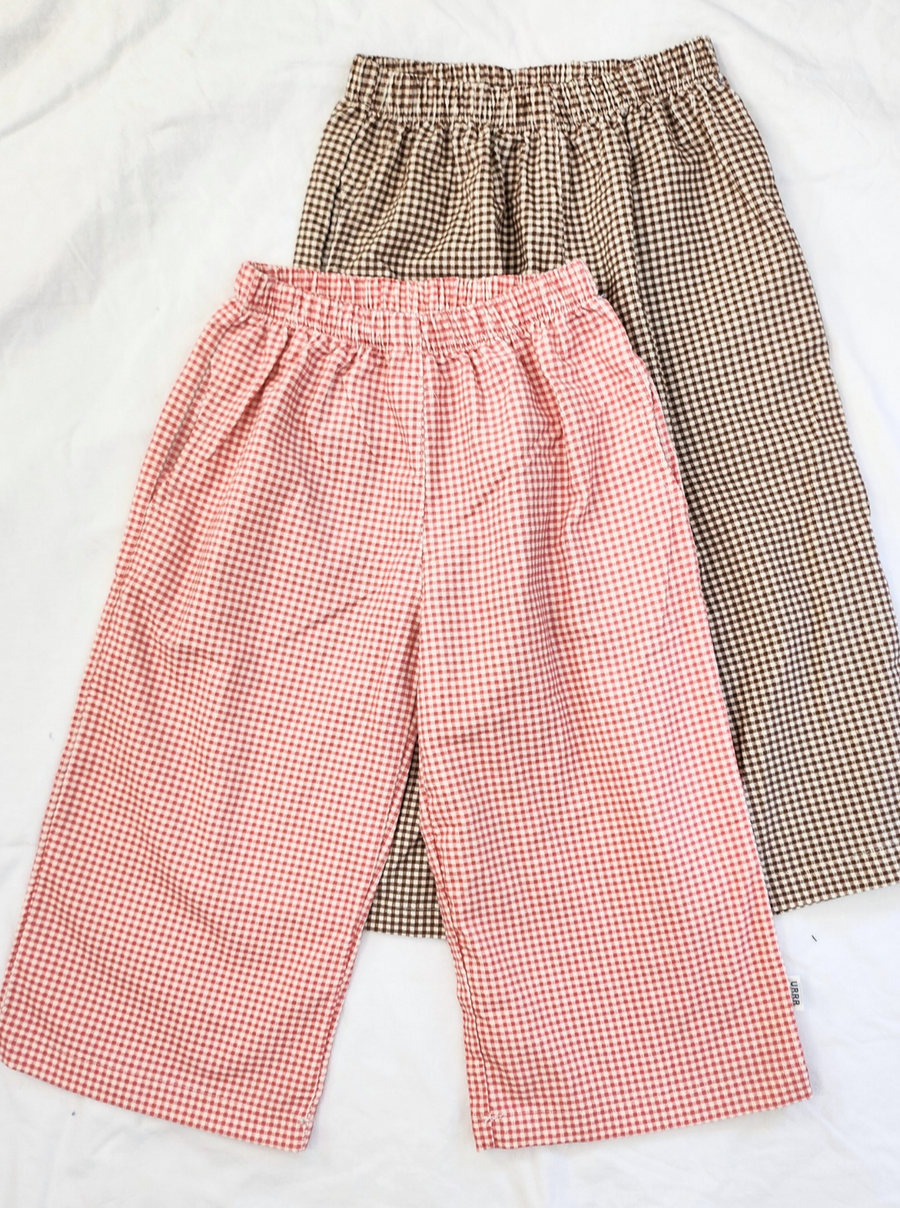 Soft Gingham Pants