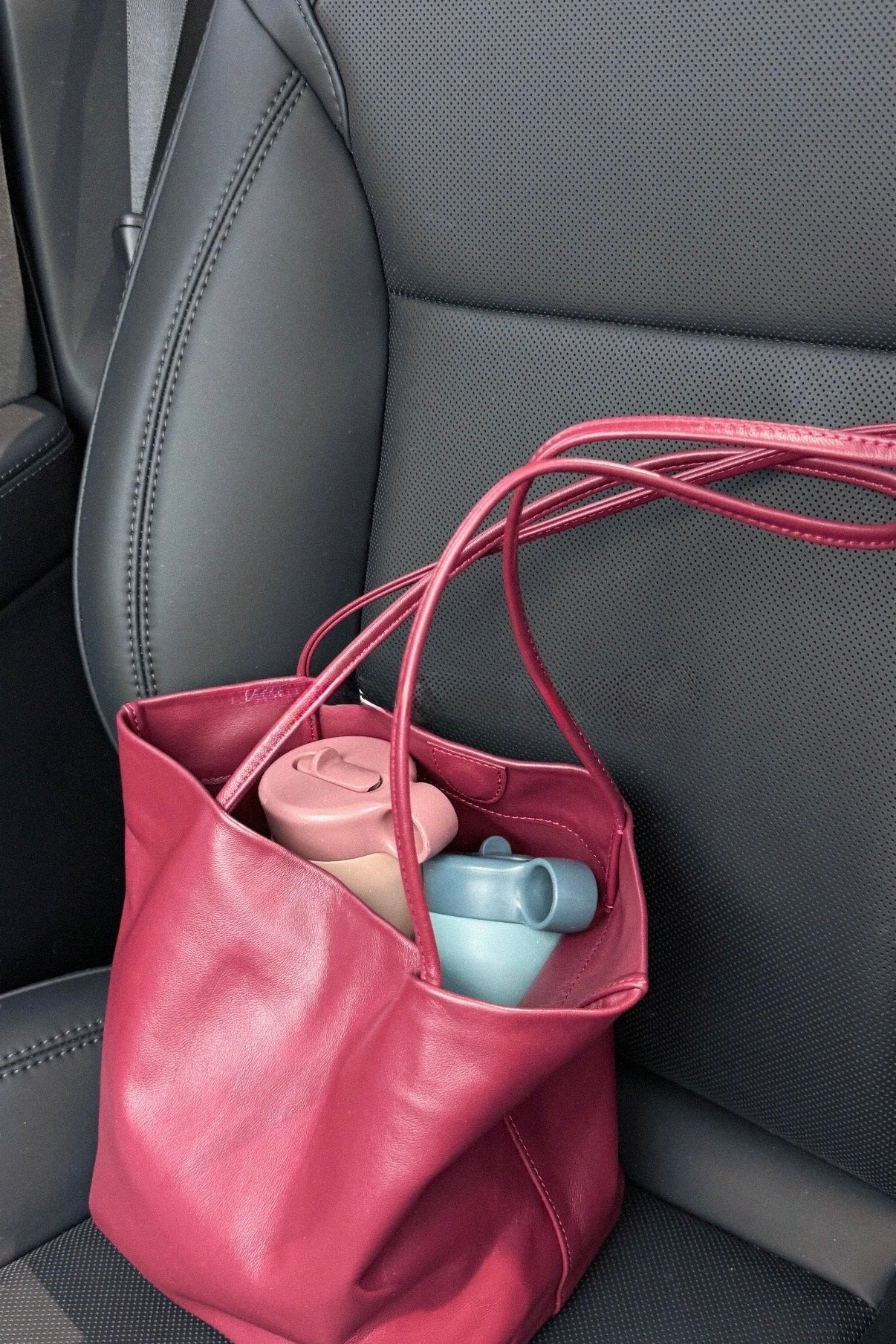 Leather Bucket Bag