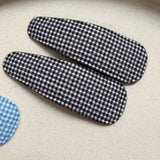 Gingham Solid Clips