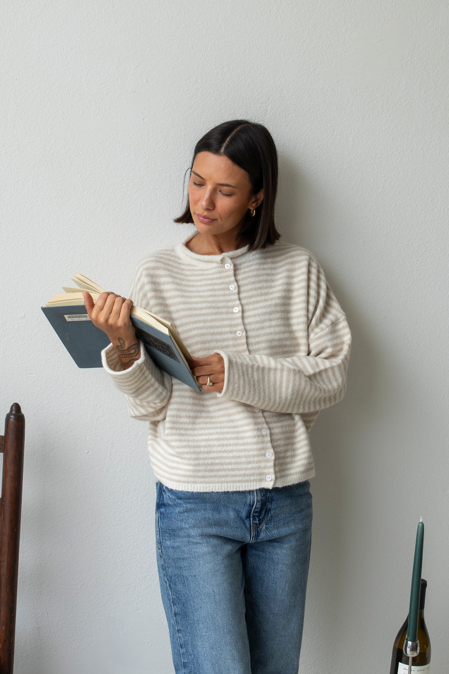 Mini Striped Piper Cardigan