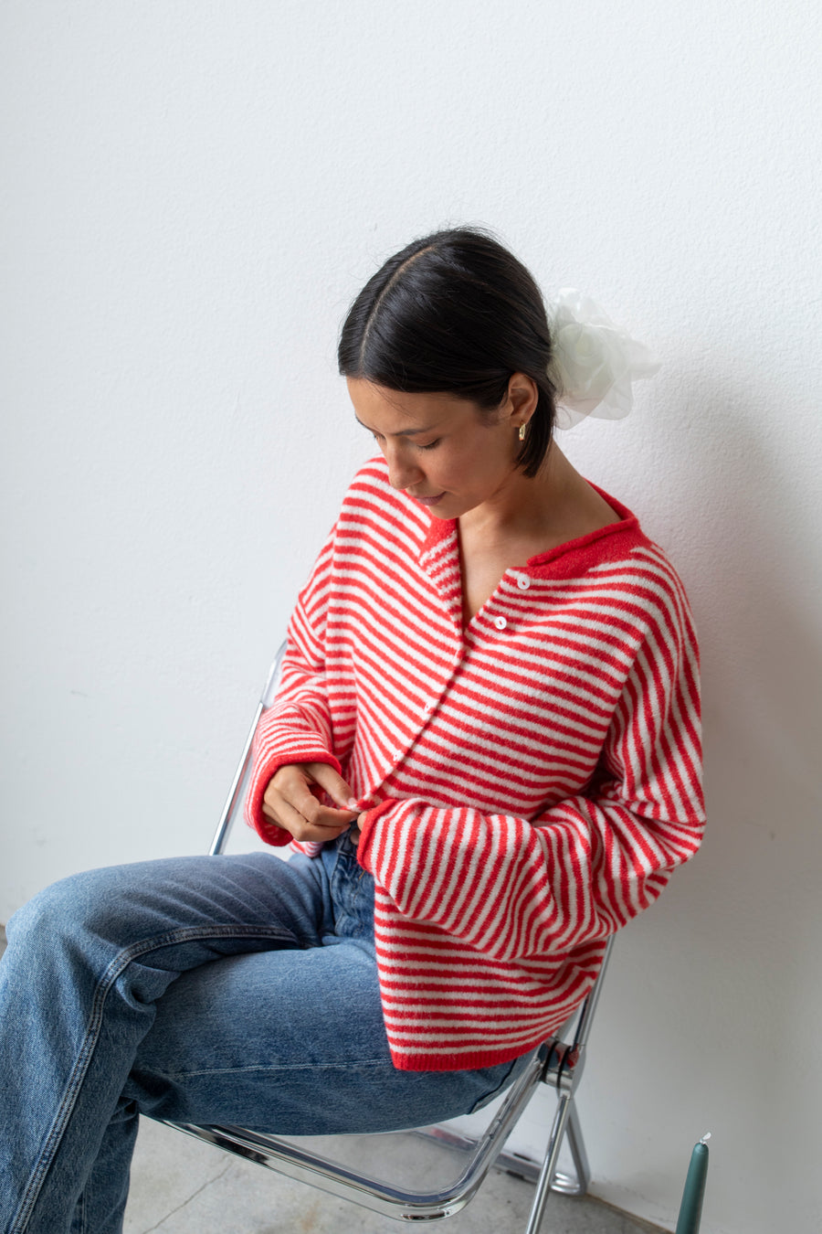 Mini Striped Piper Cardigan