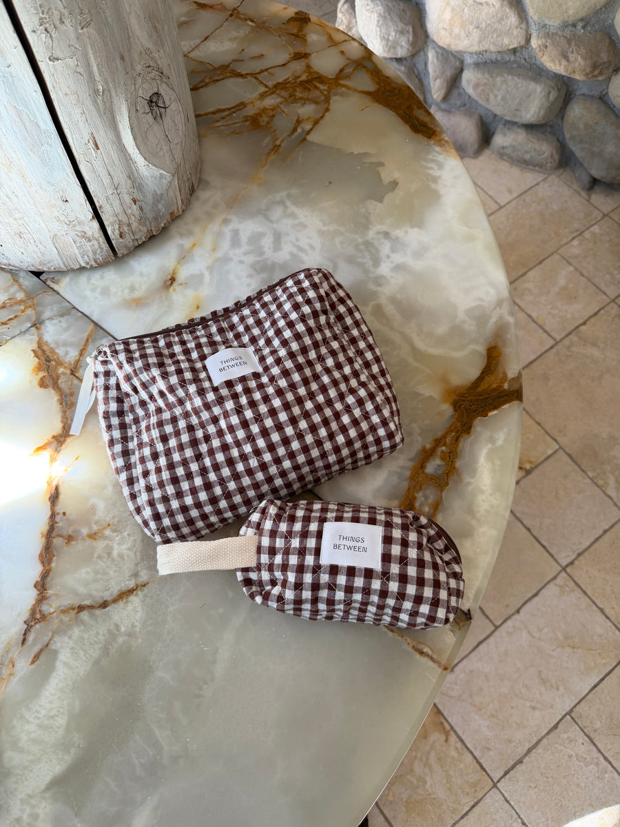 Quilted Makeup Pouch