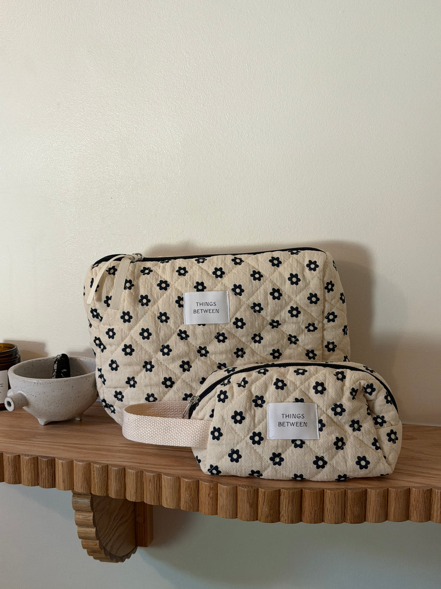 Quilted Makeup Pouch