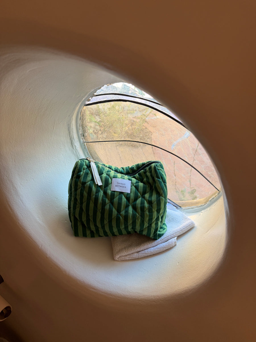 Quilted Makeup Pouch