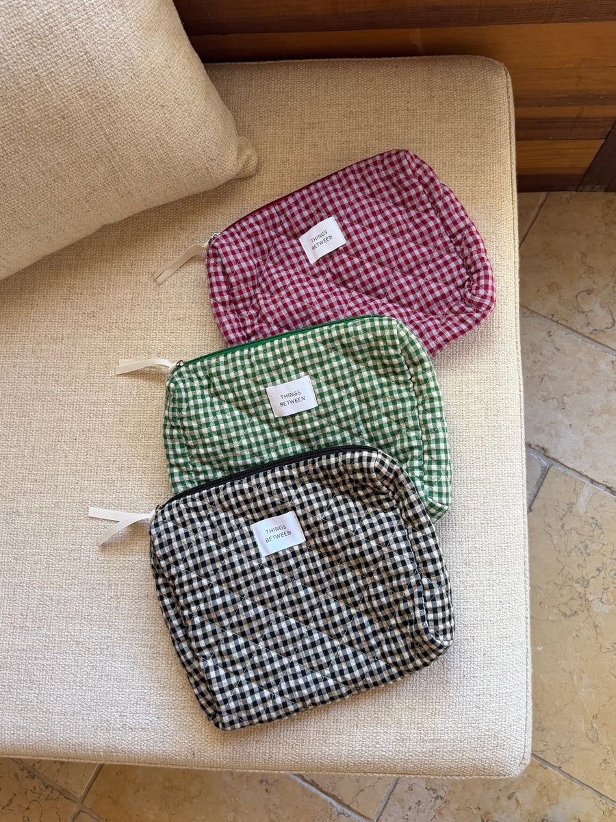 Quilted Makeup Pouch