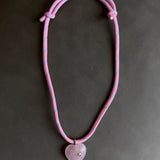 Mantle Jewellery Puffy Heart Cord Necklace