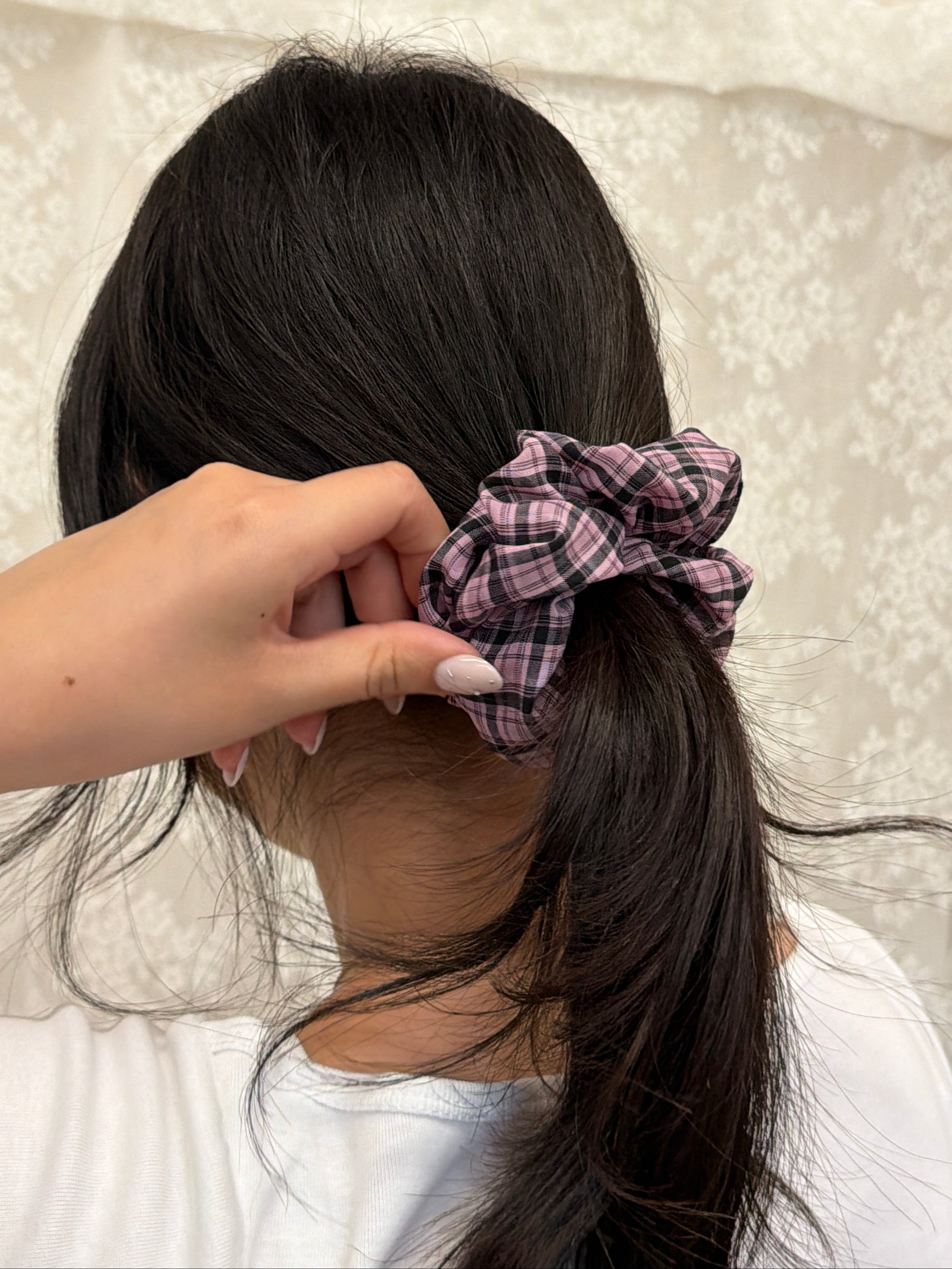 Plaid Scrunchie