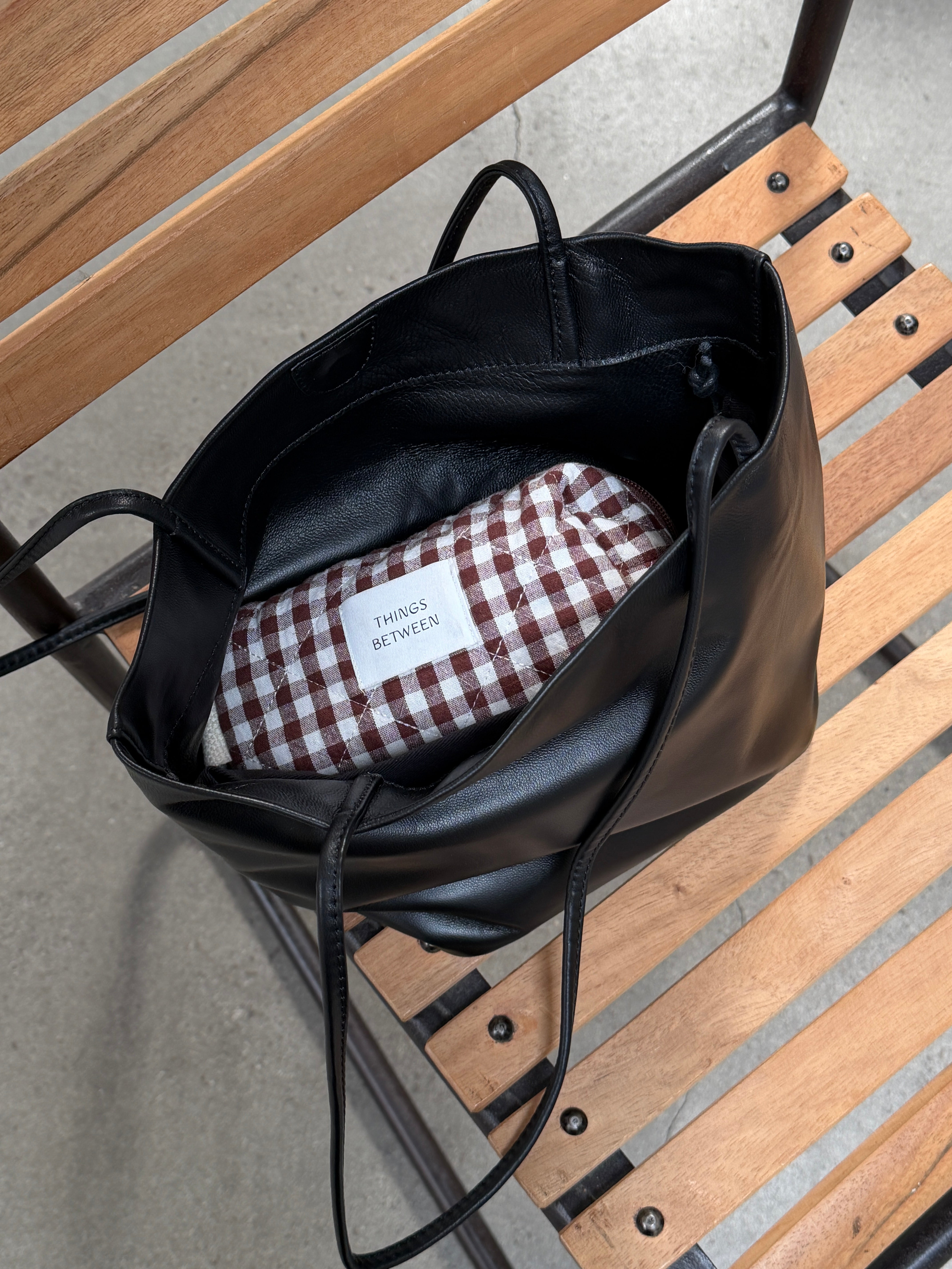 Leather Bucket Bag