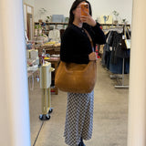 Suede Messenger Bag