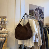 Suede Messenger Bag