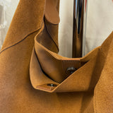 Suede Messenger Bag