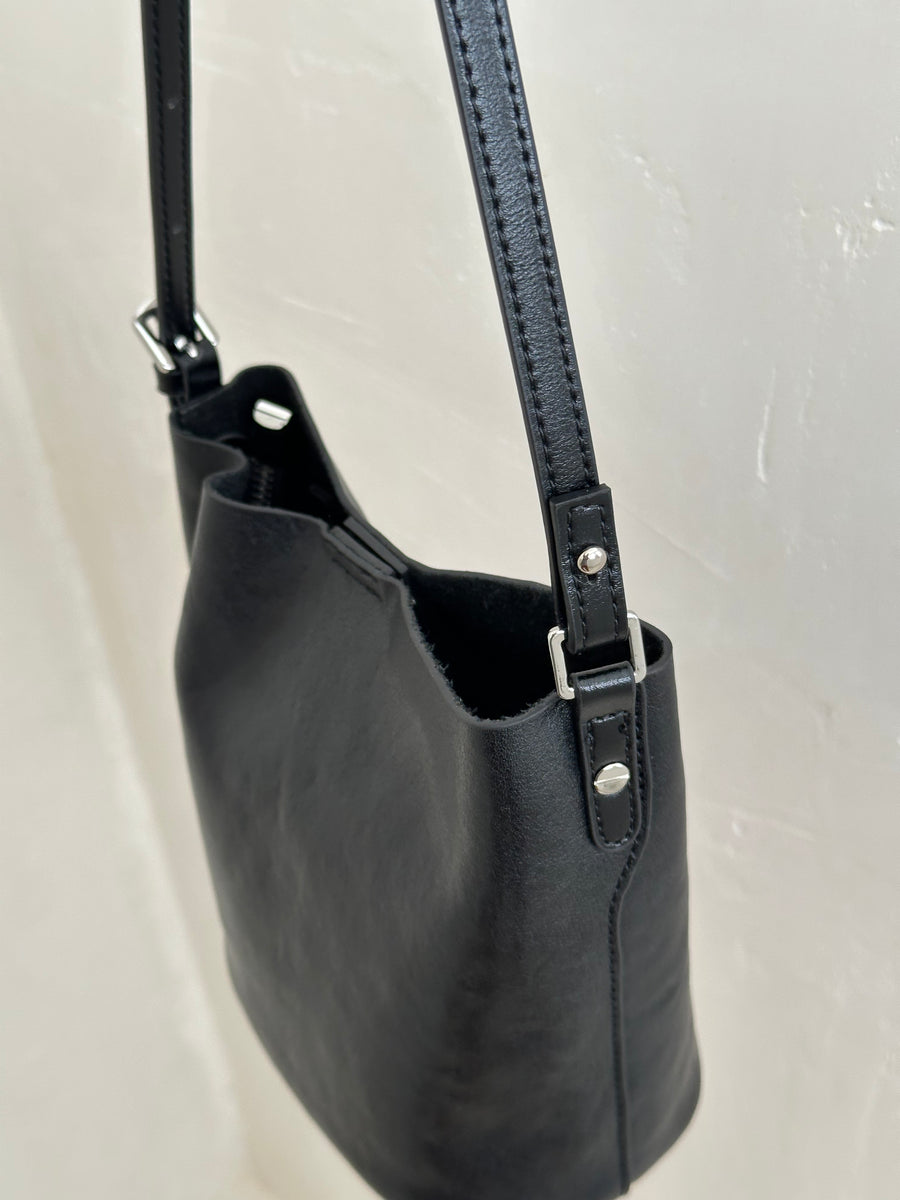 Leather Mini Bucket Bag