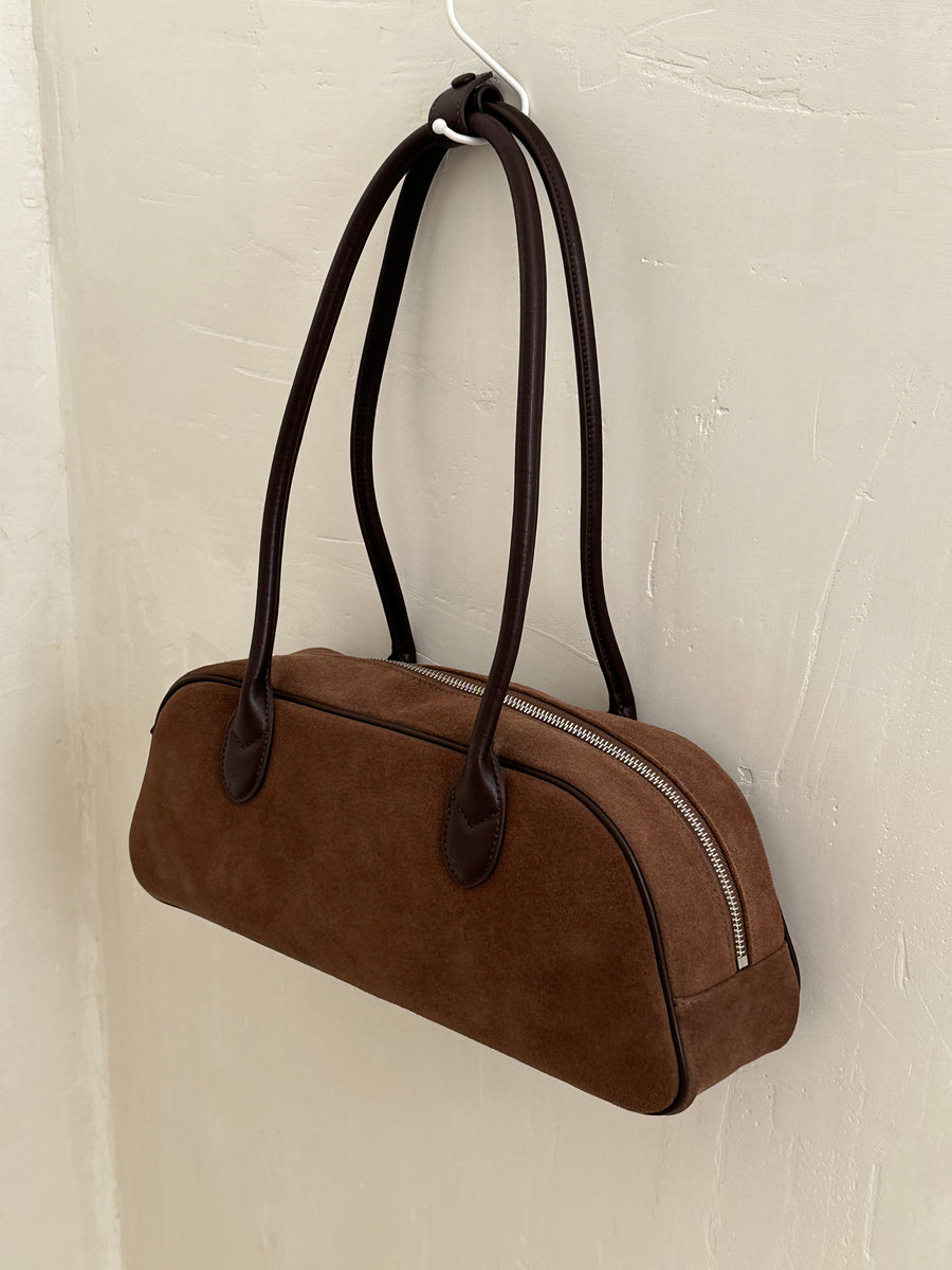 Suede Baguette Bag