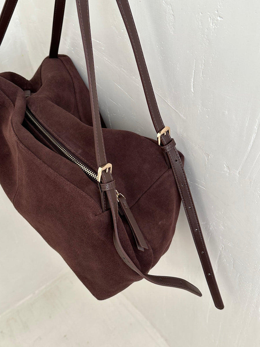 Suede Duffel Bag