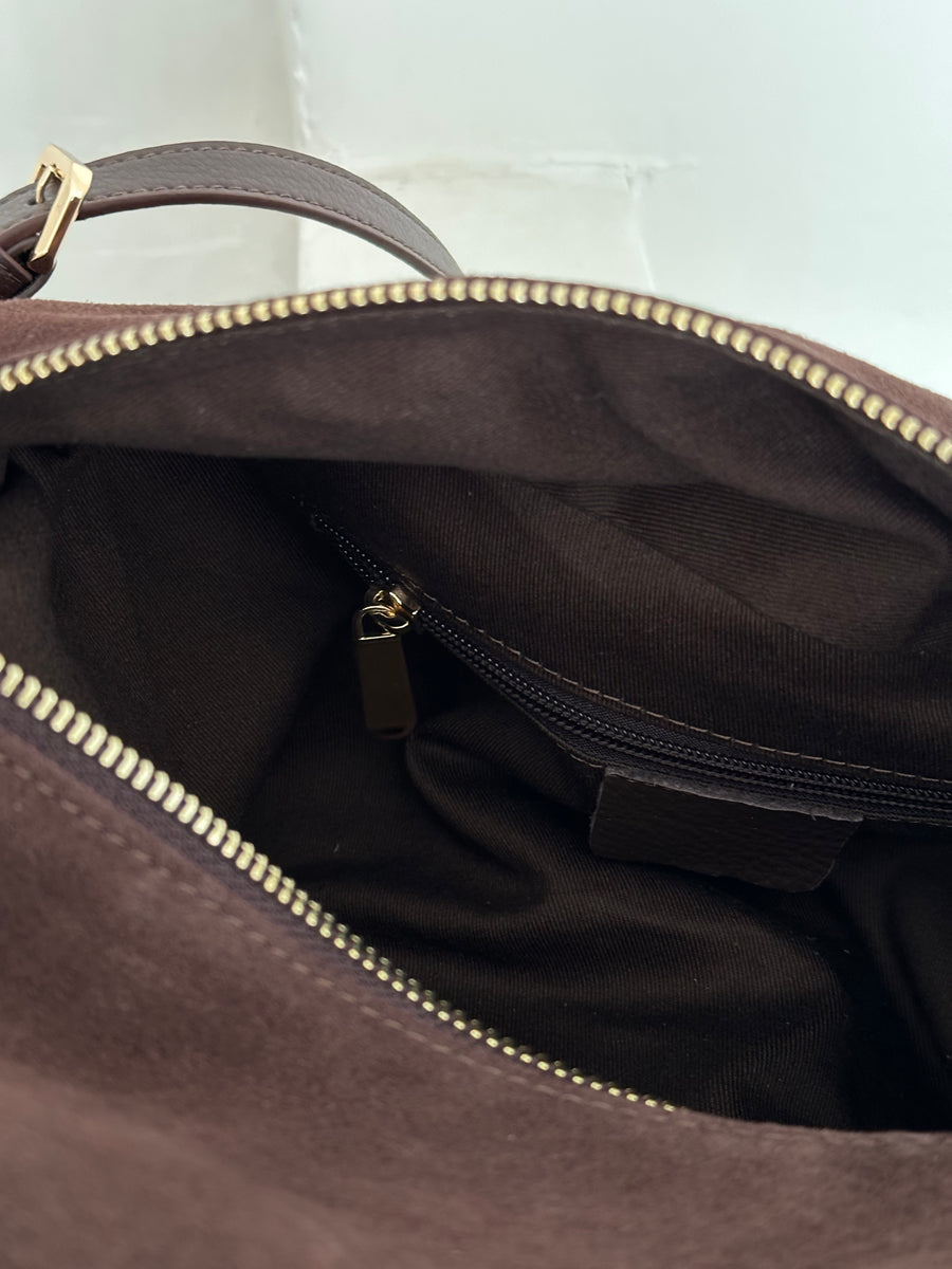 Suede Duffel Bag