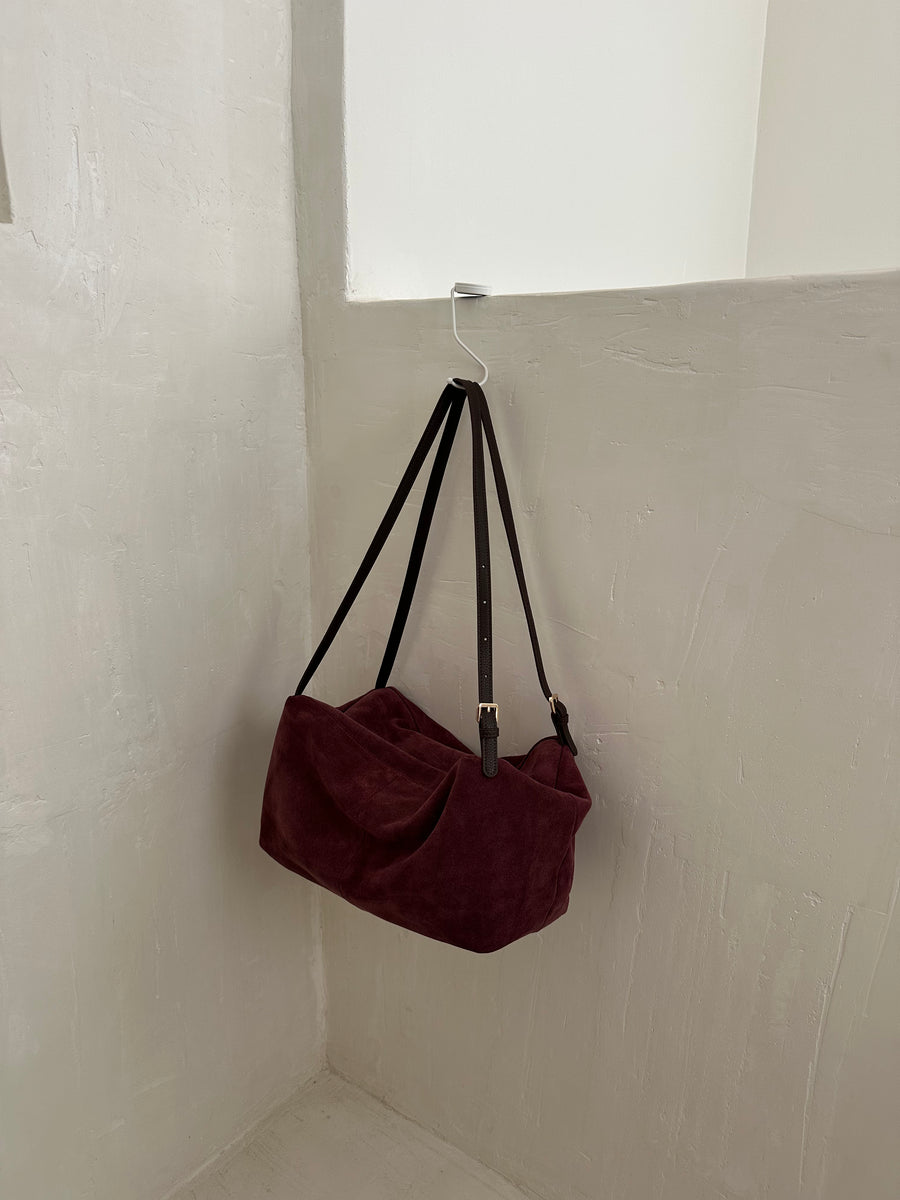 Suede Duffel Bag