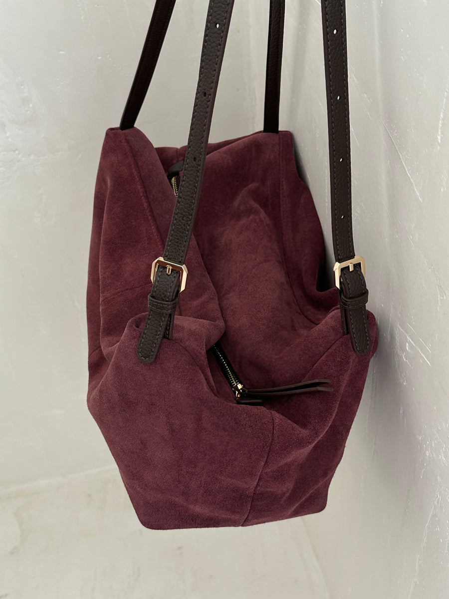 Suede Duffel Bag