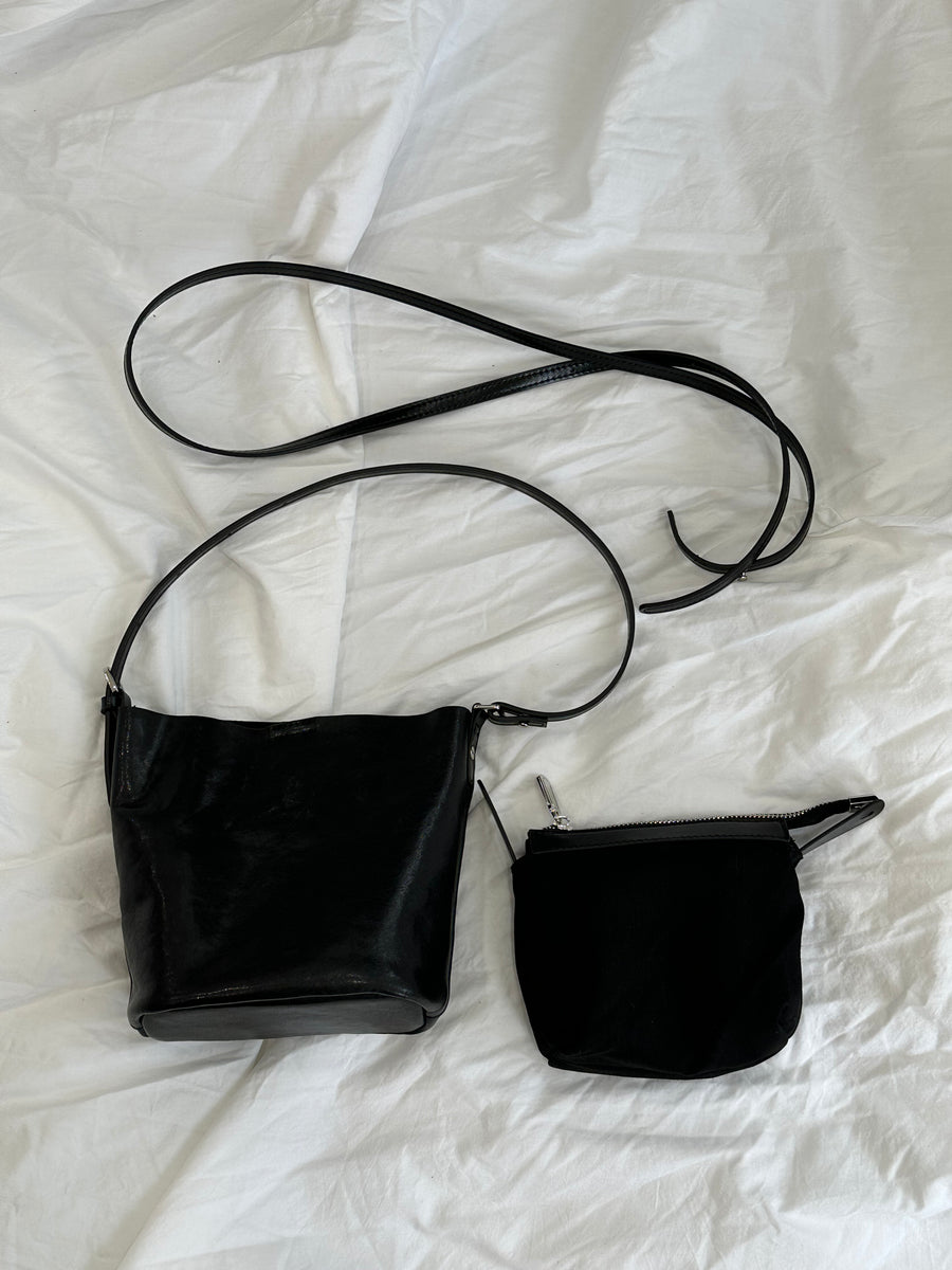 Leather Mini Bucket Bag