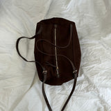 Suede Duffel Bag